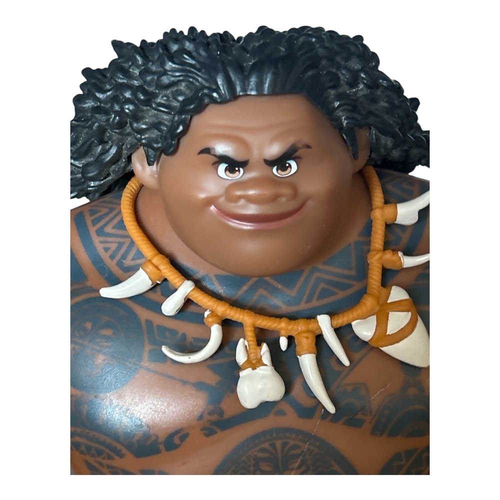 Disney Moana MAUI Figure Doll 11" 2015‎ Hasbro Toy Includes Hook Demi God